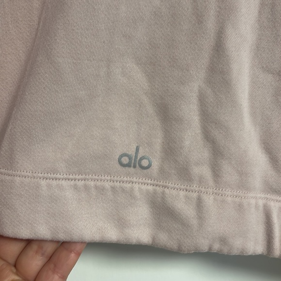 ALO Yoga pale pink set - cropped hoodie (M) and leggings (L) - Picture 4 of 8